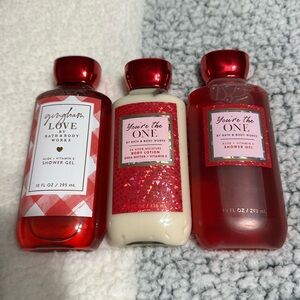 Bath & Body Works Red Shower Gel & Lotion Trio